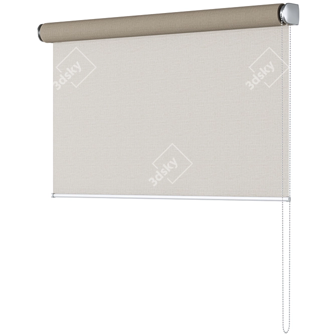 Sheer Mesh Roller Blind 3D model image 5