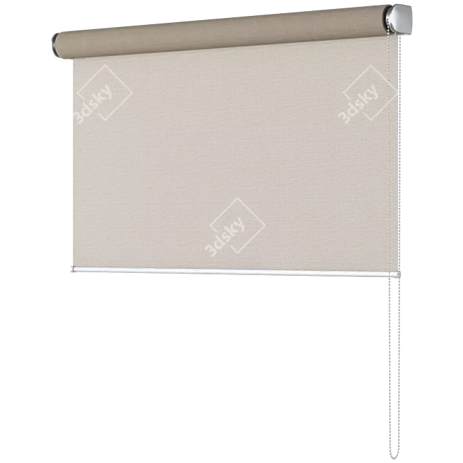 Sheer Mesh Roller Blind 3D model image 6