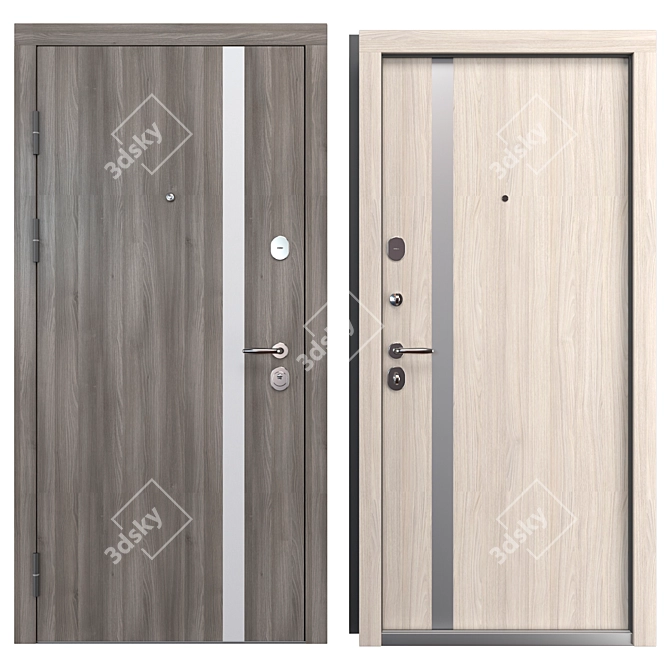 Steelguard AV-1 Metal Entry Door 3D model image 3