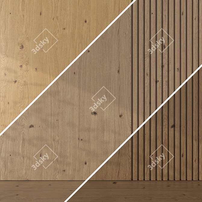 Oak Wood Texture Pack 095 3D model image 3