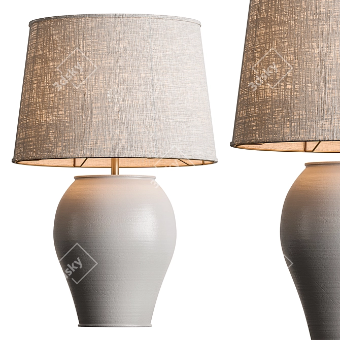 Ethnic Fabric Table Lamp 🌟 3D model image 2