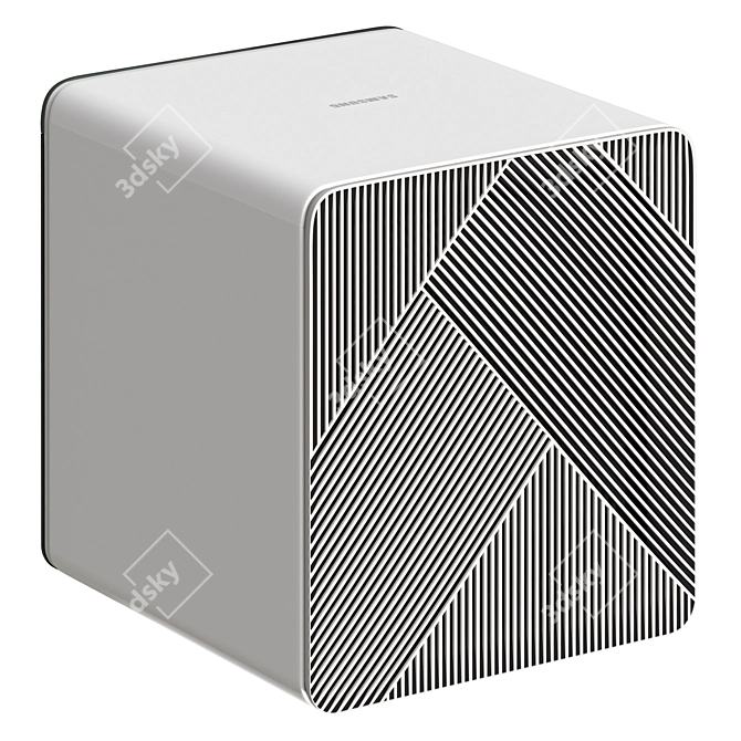 Customizable Forest Green Cube Air Purifier 3D model image 3