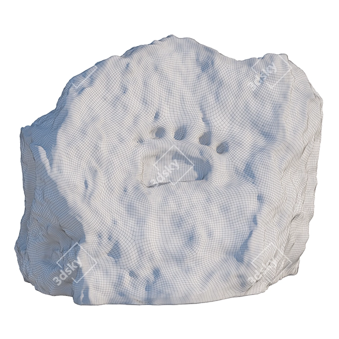 Bear Paw Stone 3D Model 3D model image 6