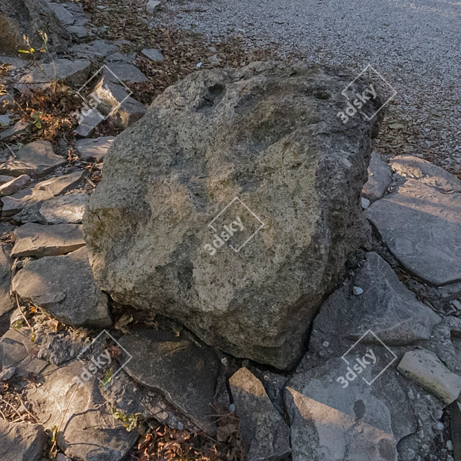 Landscaping Stone Set 83 3D model image 7