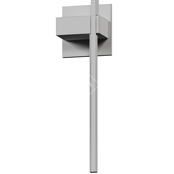 Modern Square LED Wall Sconce 3D model image 7