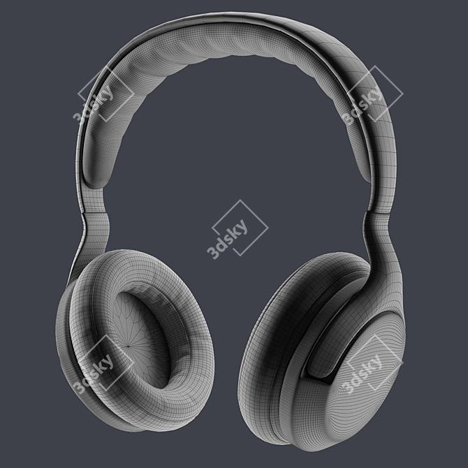 Premium 2016 Headphone 3D Model 3D model image 7