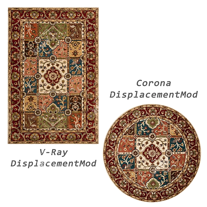 Variety Rugs Set Render Models 3D model image 2