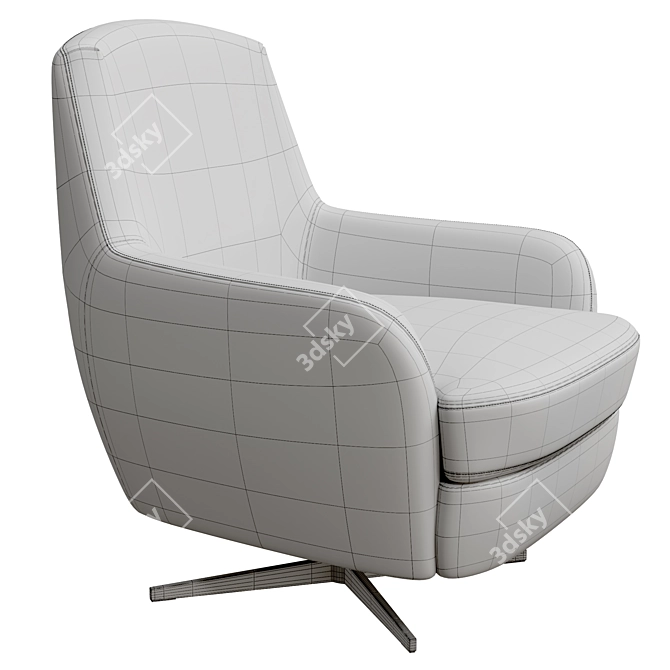 Modern Classic Lounge Chair: Bodema Carol 3D model image 6