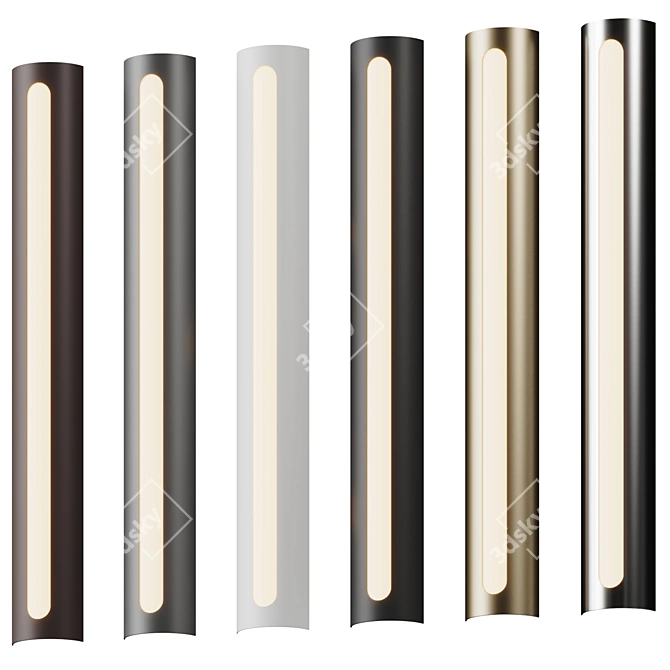 Modern Elegance LED Outdoor Sconce 3D model image 5