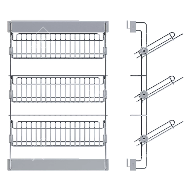 Elite VIBO Side Pull-out Shoe Shelf 3D model image 2