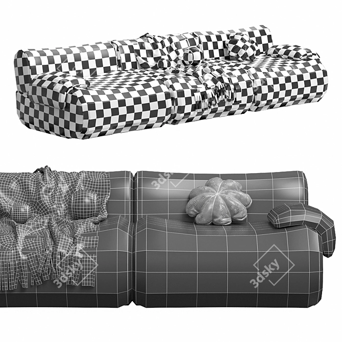 Modern Modular Lemmy Sofa 3D model image 5