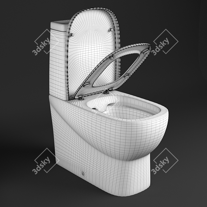 Infinity Rimless WC, 3D Download 3D model image 4