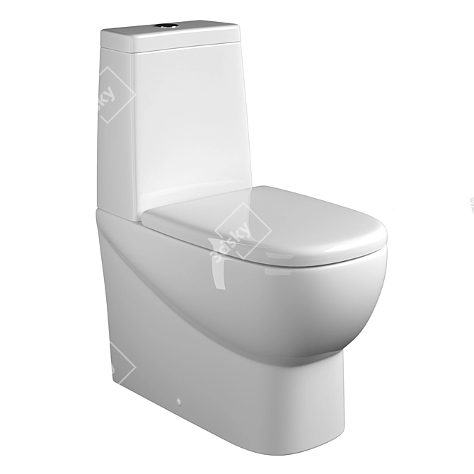 Infinity Rimless WC, 3D Download 3D model image 6