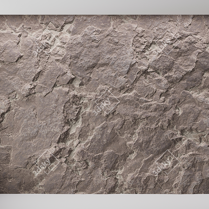 Rock Cliff Material Pack 3D model image 4