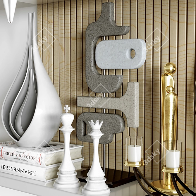 Elegant Decor Set 2015 3D model image 3