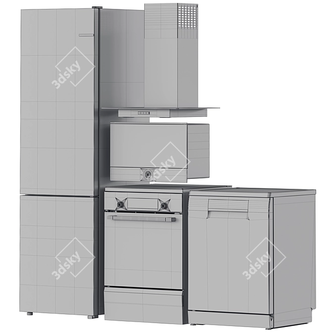 Bosch Kitchen Appliance Set 13 3D model image 7