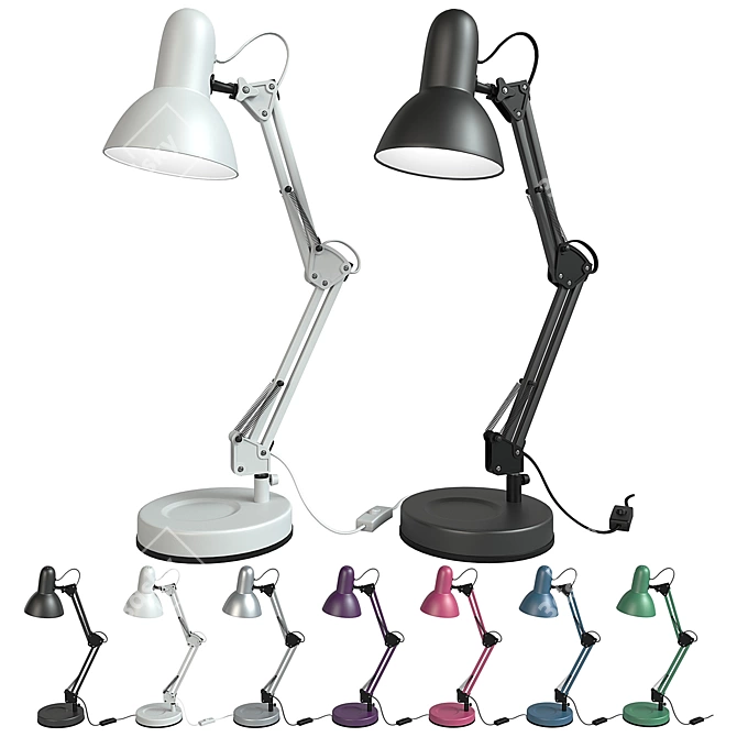 Portable Desk Lamp Camelion KD-313 3D model image 2