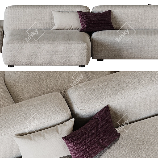 Modular Lema Cloud Sofa 3D model image 3