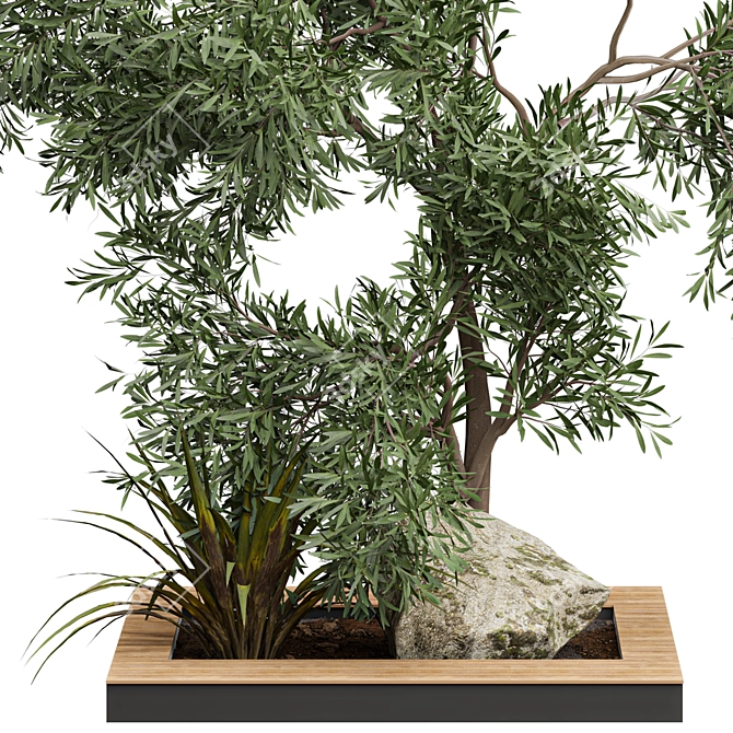 Vintage Outdoor Plant Model 3D model image 2