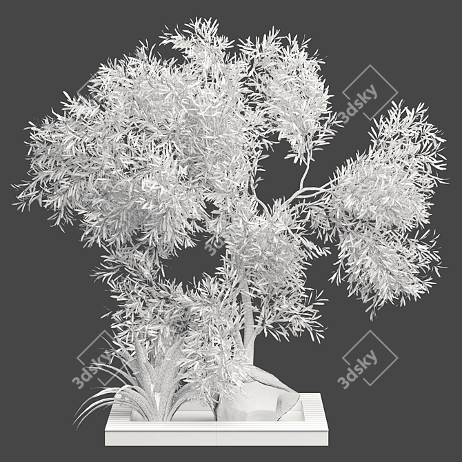 Vintage Outdoor Plant Model 3D model image 3