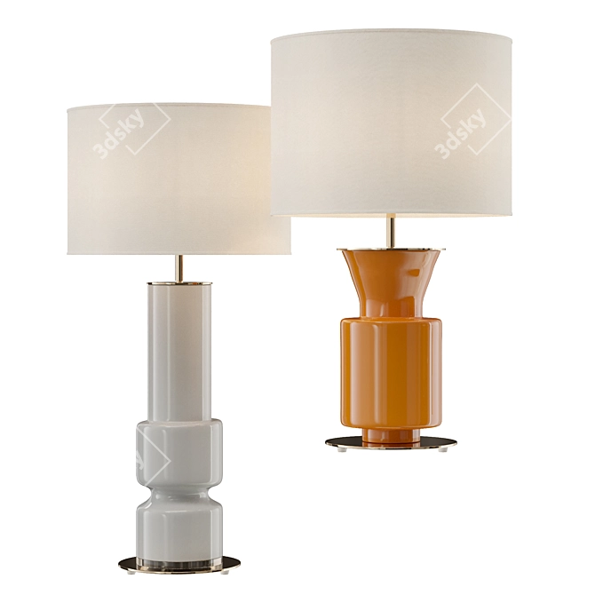 Aromas Table Lamp Set | Chic 3D model image 1