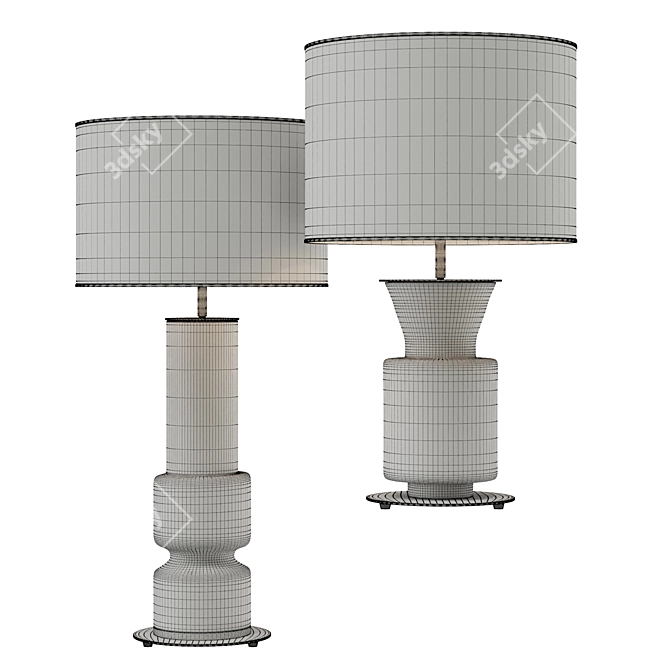 Aromas Table Lamp Set | Chic 3D model image 5