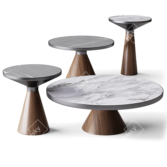 Elegant Luxe Coffee Table 3D model image 1