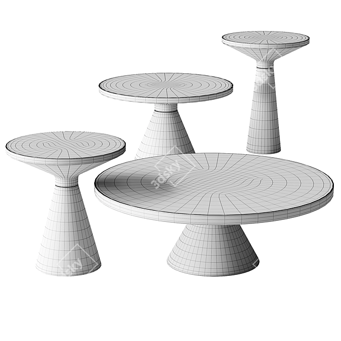 Elegant Luxe Coffee Table 3D model image 3