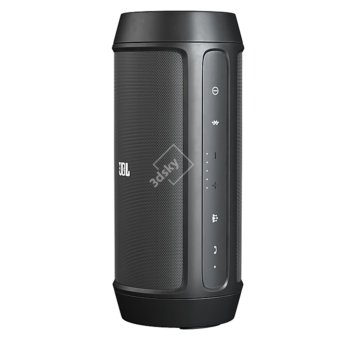 Portable JBL Charge 2 Speaker 3D model image 3