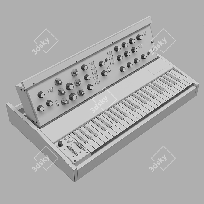  MiniMoog Analog Synthesizer (1970-1982) 3D model image 3