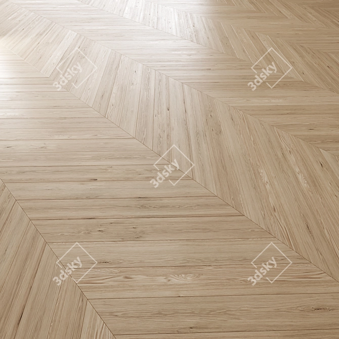 Premium Oak Parquet Floor 003 3D model image 3