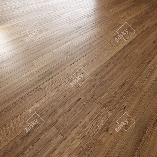 Premium Oak Parquet Floor 003 3D model image 4