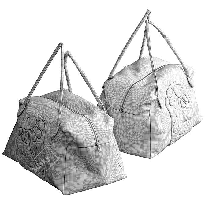 Stylish Bags Set of 4 3D model image 2