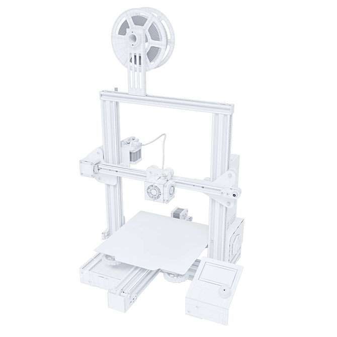 Precise 3D Printer for Upgrades 3D model image 6