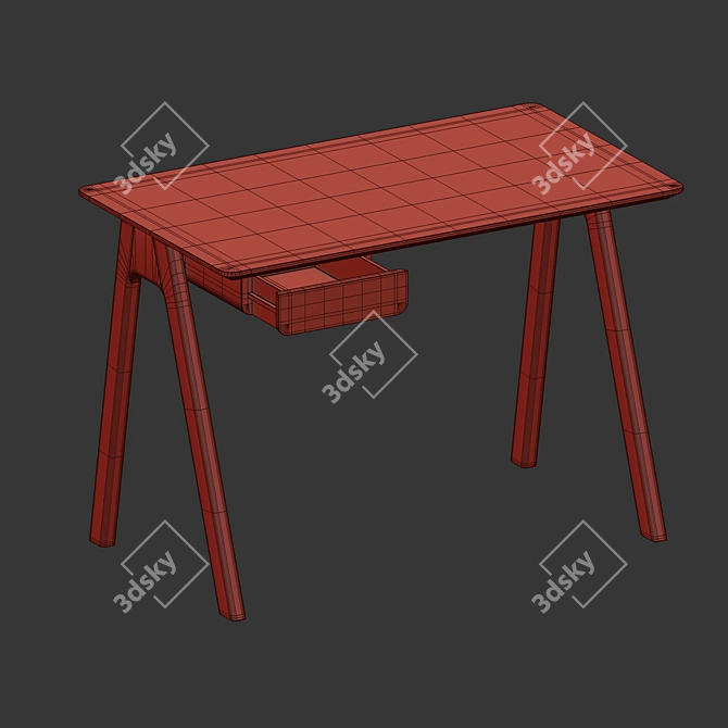 Modern Design Stash Desk 3D model image 4