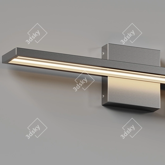 Sleek Metal Table Vanity Light 3D model image 3