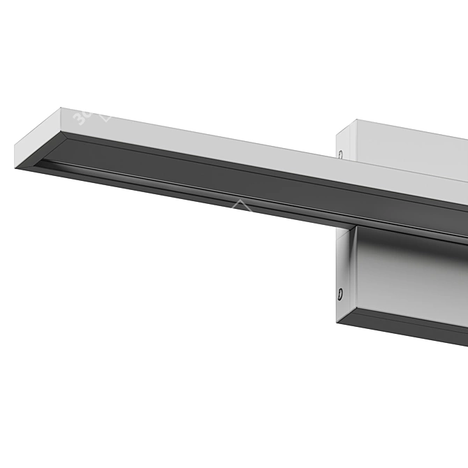 Sleek Metal Table Vanity Light 3D model image 5