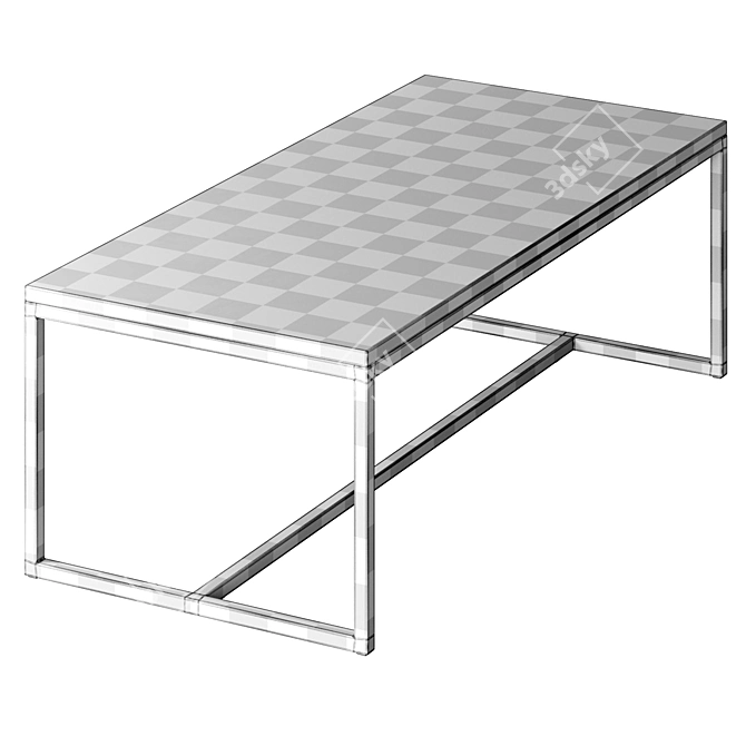 Aadhira Coffee Table: Modern Design 3D model image 4