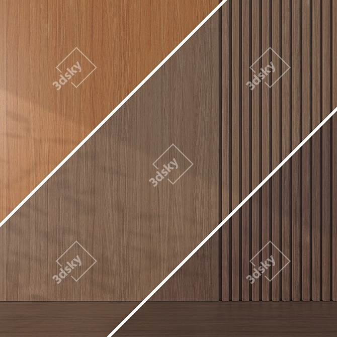 Oak 099 Seamless Texture Pack 3D model image 4