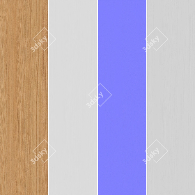 Oak 099 Seamless Texture Pack 3D model image 6