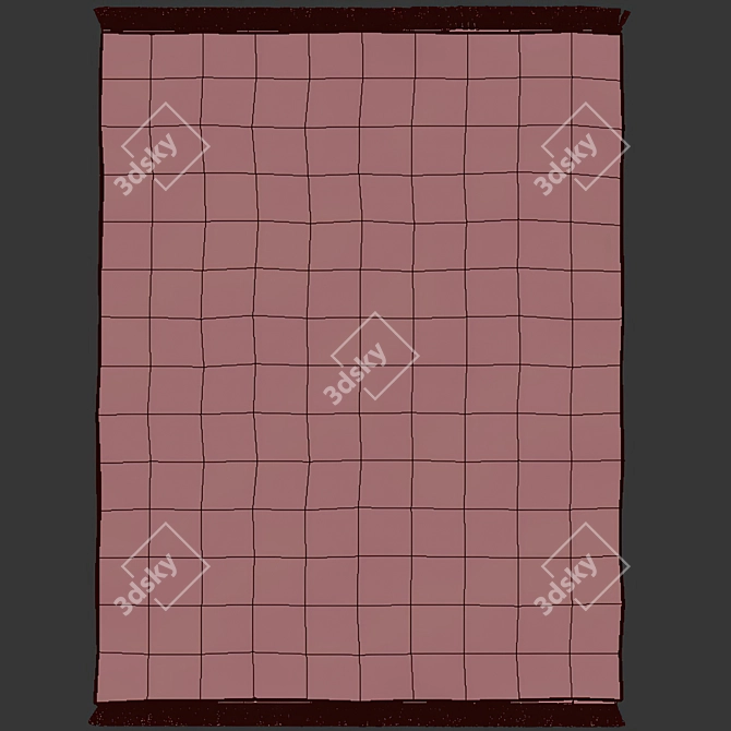 West Elm Dot Diamond Rug 3D model image 3