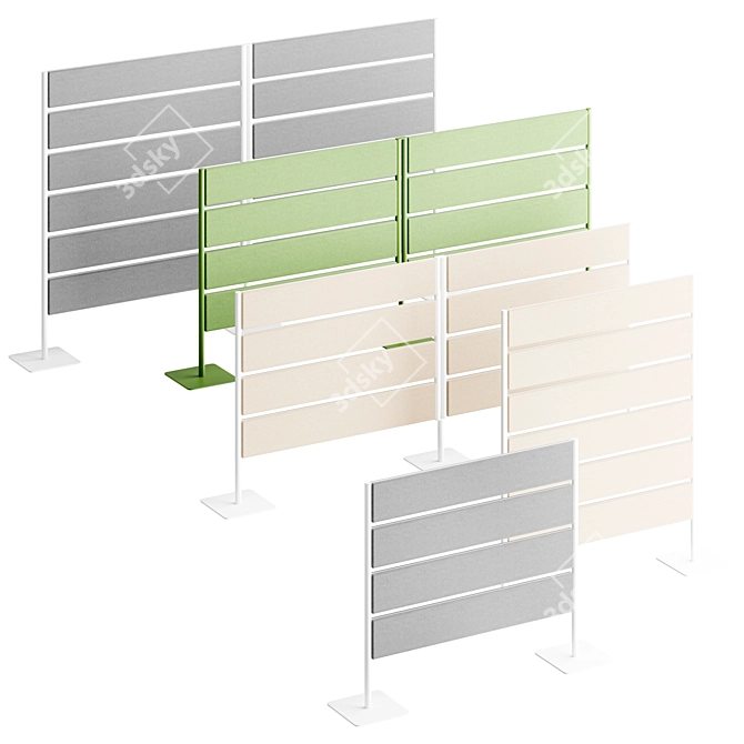 Limbus Table Partition Fence 3D model image 1