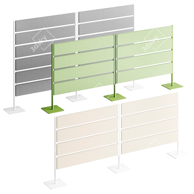 Limbus Table Partition Fence 3D model image 2