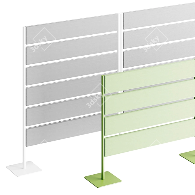 Limbus Table Partition Fence 3D model image 4