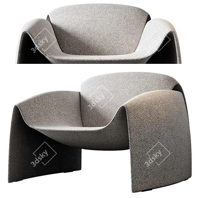  Modern Lounge Chair By Poliform 3D model image 1