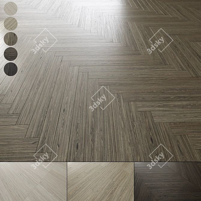 Oak Parquet Collection 006 3D model image 1