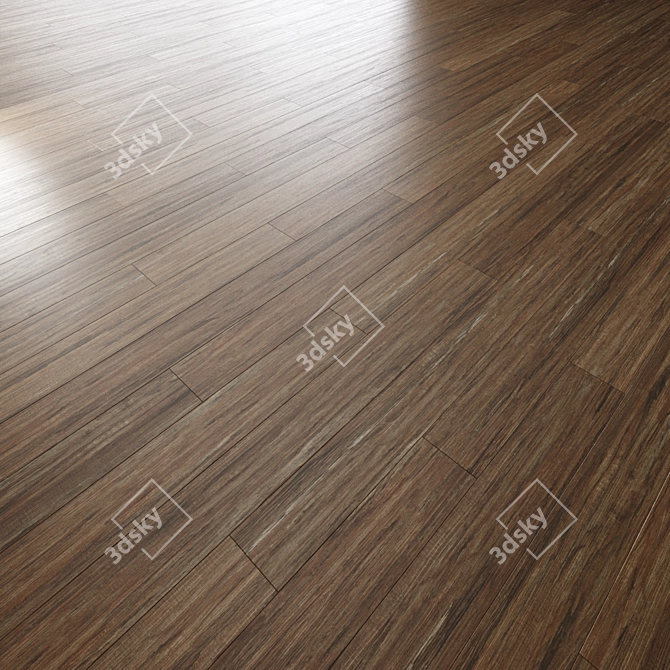 Oak Parquet Flooring Set 3D model image 4