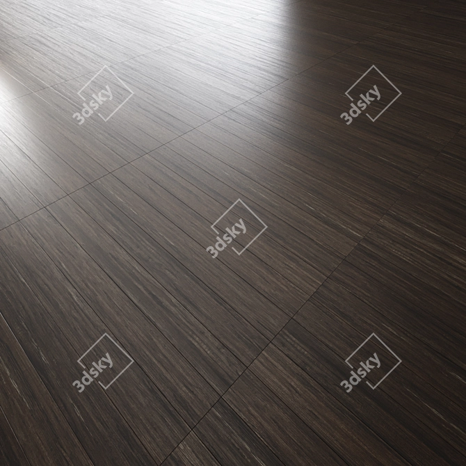 Oak Parquet Flooring Set 3D model image 5