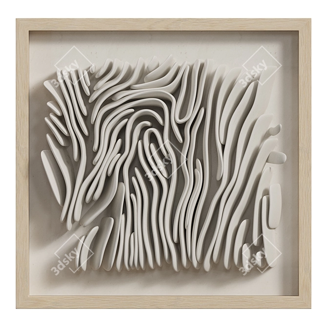 3D Coral Reef Wall Art 3D model image 5