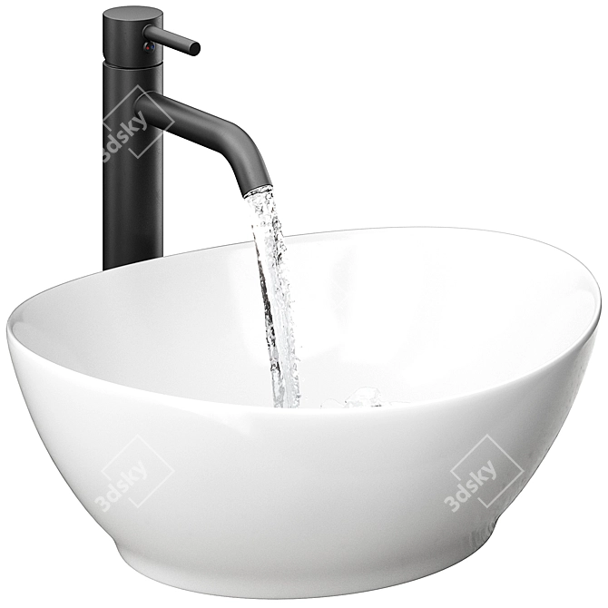 Calani Fiesta Sink with Armatura Faucet 3D model image 1